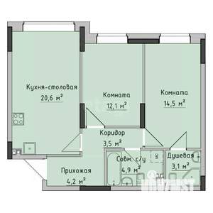 3-к квартира, вторичка, 57м2, 17/17 этаж