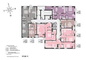 2-к квартира, строящийся дом, 65м2, 9/17 этаж