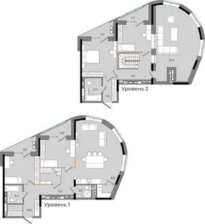 4-к квартира, вторичка, 206м2, 15/16 этаж