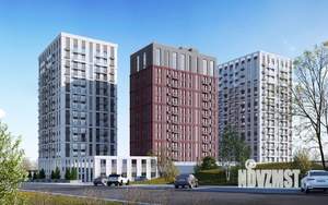 2-к квартира, строящийся дом, 59м2, 2/17 этаж