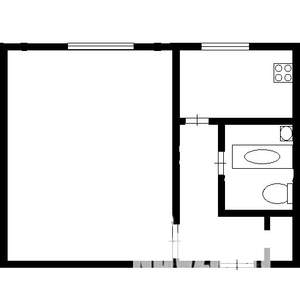 1-к квартира, вторичка, 31м2, 1/3 этаж
