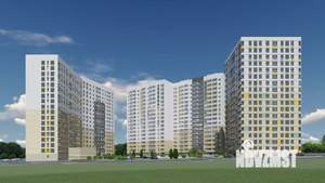 2-к квартира, строящийся дом, 60м2, 17/18 этаж