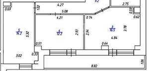 2-к квартира, вторичка, 57м2, 4/14 этаж