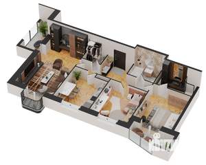 3-к квартира, строящийся дом, 99м2, 8/17 этаж