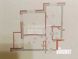 2-к квартира, вторичка, 58м2, 7/17 этаж