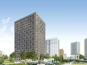 2-к квартира, строящийся дом, 64м2, 17/17 этаж