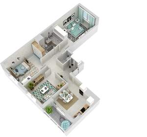 3-к квартира, вторичка, 63м2, 18/25 этаж