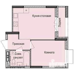 1-к квартира, строящийся дом, 36м2, 8/17 этаж