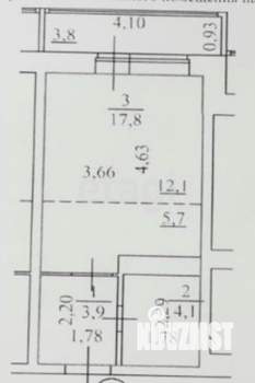 Студия квартира, вторичка, 26м2, 14/17 этаж
