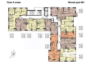 3-к квартира, строящийся дом, 72м2, 9/17 этаж