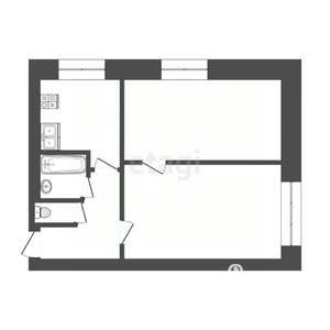 2-к квартира, вторичка, 38м2, 5/5 этаж