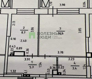 1-к квартира, вторичка, 35м2, 14/16 этаж