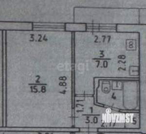 1-к квартира, вторичка, 29м2, 3/9 этаж