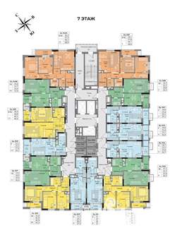 3-к квартира, вторичка, 59м2, 7/17 этаж
