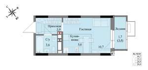 Студия квартира, вторичка, 25м2, 17/17 этаж