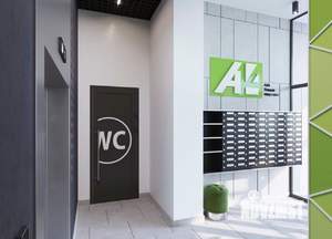 1-к квартира, строящийся дом, 38м2, 24/25 этаж