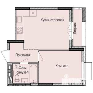 1-к квартира, вторичка, 36м2, 9/17 этаж