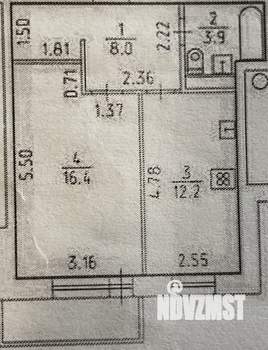 1-к квартира, вторичка, 41м2, 7/9 этаж