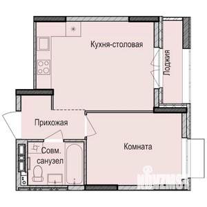 1-к квартира, строящийся дом, 36м2, 7/17 этаж