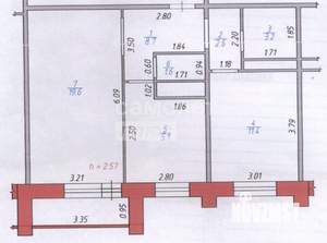 2-к квартира, вторичка, 52м2, 3/9 этаж