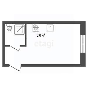 Студия квартира, вторичка, 18м2, 4/5 этаж