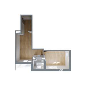 1-к квартира, вторичка, 44м2, 2/17 этаж
