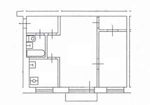 2-к квартира, вторичка, 44м2, 2/5 этаж