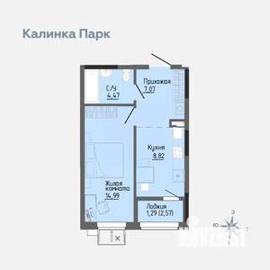 1-к квартира, вторичка, 36м2, 10/17 этаж