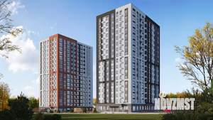 1-к квартира, строящийся дом, 35м2, 16/17 этаж