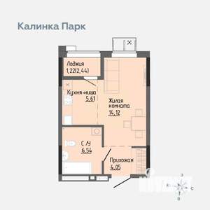 Студия квартира, вторичка, 30м2, 10/17 этаж