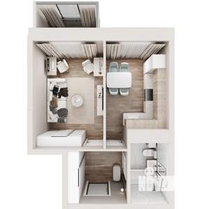 1-к квартира, вторичка, 35м2, 10/17 этаж
