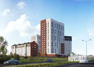 2-к квартира, строящийся дом, 51м2, 12/17 этаж