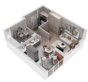 Студия квартира, вторичка, 37м2, 13/17 этаж