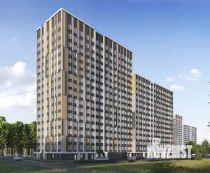 1-к квартира, строящийся дом, 35м2, 5/17 этаж