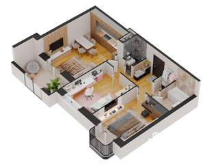 2-к квартира, строящийся дом, 68м2, 3/17 этаж