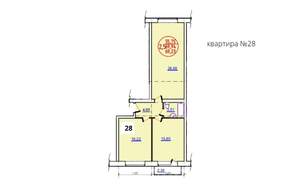 2-к квартира, строящийся дом, 68м2, 4/5 этаж
