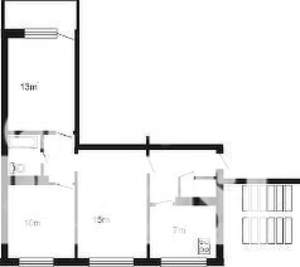 3-к квартира, вторичка, 53м2, 9/9 этаж