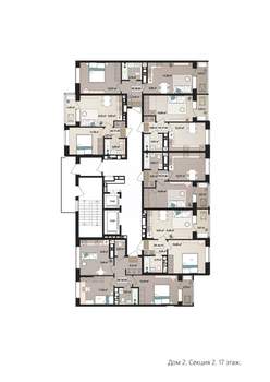 2-к квартира, вторичка, 39м2, 17/17 этаж