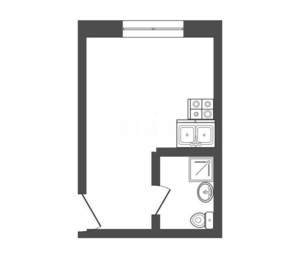 Студия квартира, вторичка, 20м2, 4/5 этаж