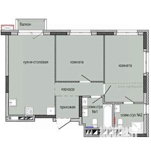 2-к квартира, строящийся дом, 61м2, 5/16 этаж