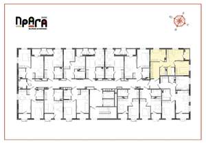 2-к квартира, вторичка, 55м2, 7/17 этаж
