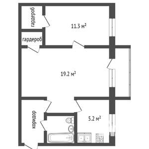 2-к квартира, вторичка, 47м2, 3/5 этаж