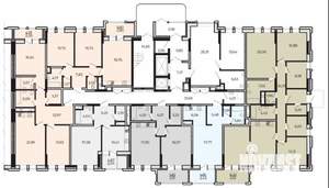 2-к квартира, строящийся дом, 82м2, 1/17 этаж