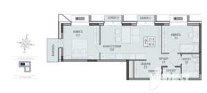 2-к квартира, вторичка, 61м2, 3/9 этаж