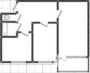 2-к квартира, вторичка, 42м2, 3/5 этаж