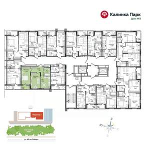 2-к квартира, вторичка, 50м2, 2/17 этаж