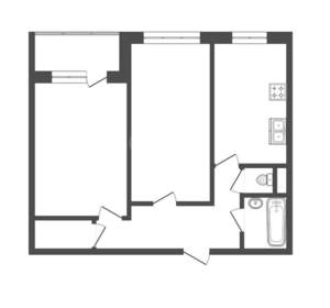 2-к квартира, вторичка, 50м2, 5/9 этаж