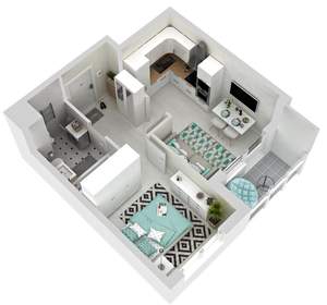 2-к квартира, вторичка, 33м2, 19/25 этаж