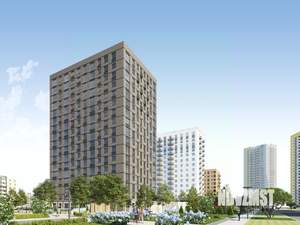 1-к квартира, строящийся дом, 39м2, 17/17 этаж