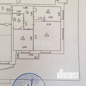 2-к квартира, вторичка, 55м2, 4/17 этаж